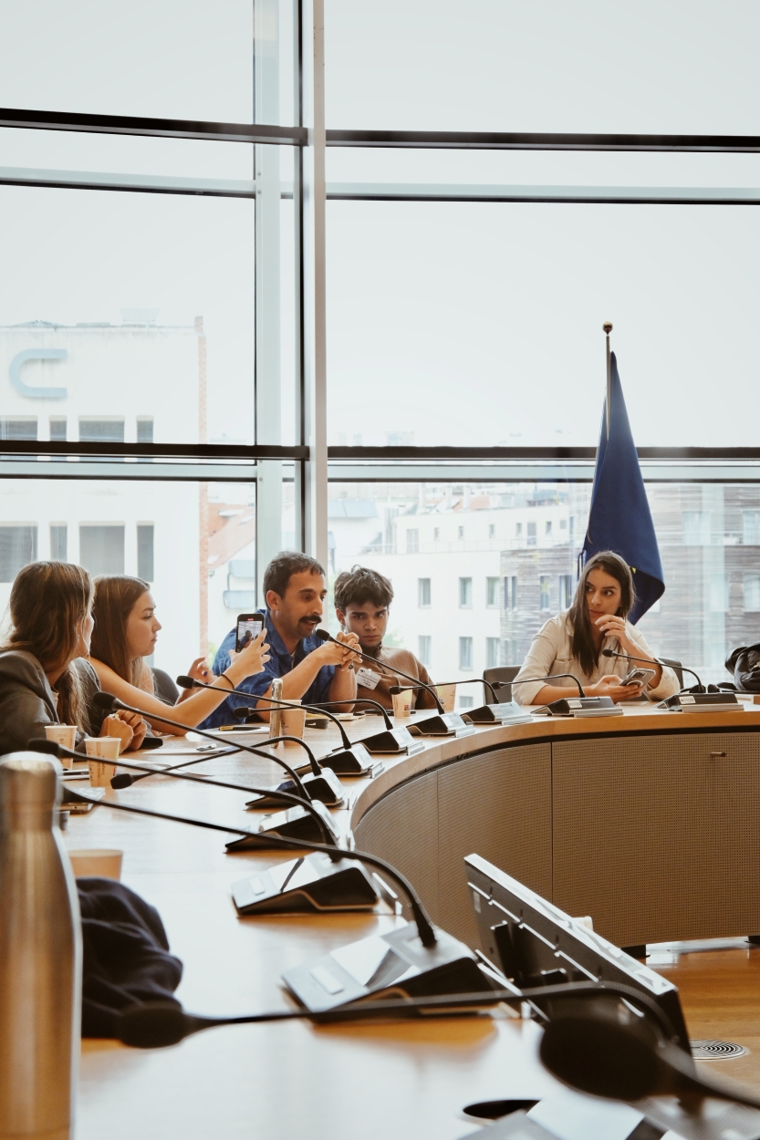 Seminario de 'Creadores de contenido' con perfil activista en la Comisión Europea de Bruselas.